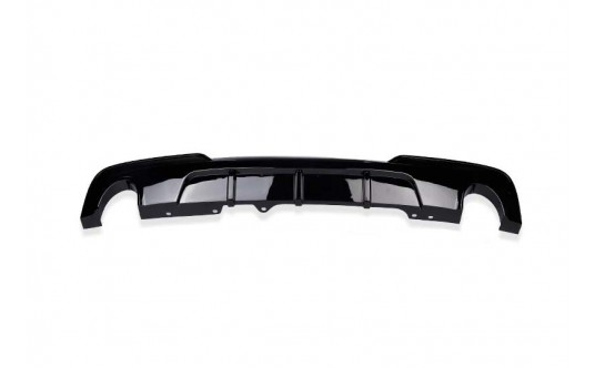 Gloss Black Performance rear bumper diffuser for BMW F10, F11 535i models.