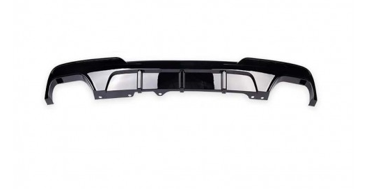 Gloss Black Performance rear bumper diffuser for BMW F10, F11 550 models.