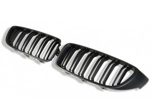 Matte Black Performance front kidney grilles for BMW F32, F33, F36 models