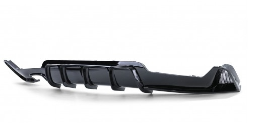 Gloss Black Performance Rear Bumper Diffuser Valance for BMW F32, F33, F36 models.