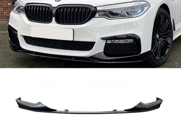 Glossy Black Performance front bumper lip for BMW G30, G31 models