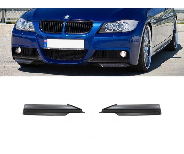 M Sport front bumper splitters for BMW E90, E91 (2005-2008) models